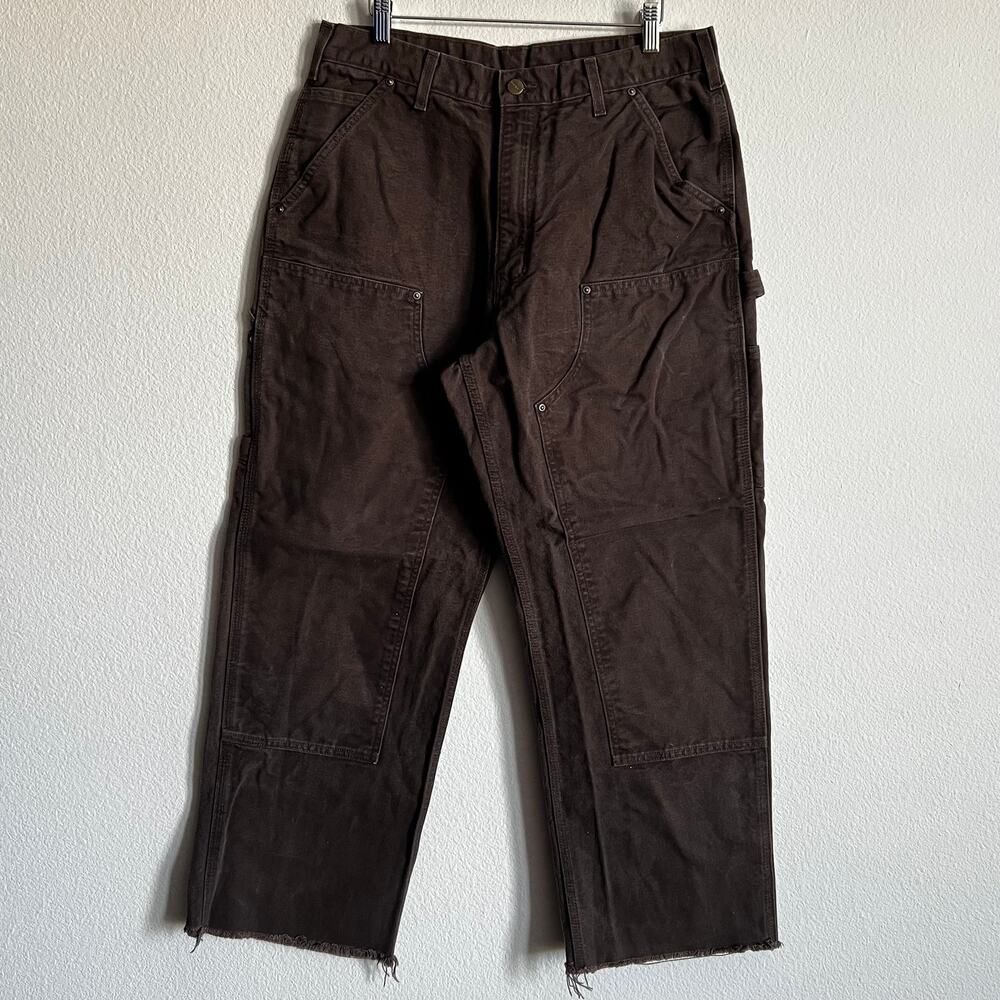 Carhartt B136 DKB brown double knee work wear carpenter pants
